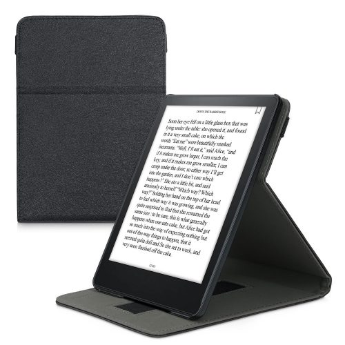 Pouzdro pro Kindle Paperwhite 11, eko kůže, šedá, kwmobile, 56263.01