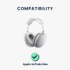 Sada 2 náušníků pro sluchátka Apple AirPods Max, Kwmobile, šedá, ekologická kůže, 55895,35