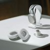 Sada 2 náušníků pro sluchátka Apple AirPods Max, Kwmobile, šedá, ekologická kůže, 55895,35