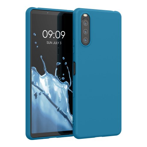 Pouzdro pro Sony Xperia 10 III, silikonové, modré, 54754.224, kwmobile