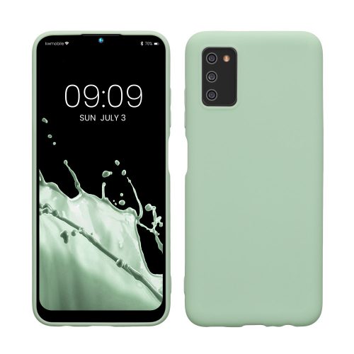 Pouzdro pro Samsung Galaxy A03s, silikonové, zelené, 56517.50, kwmobile