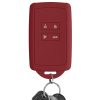 Kryt na klíče od auta pro Renault / Dacia - 4 tlačítka - Keyless Go, kwmobile, Silicon, Red, 48035.20