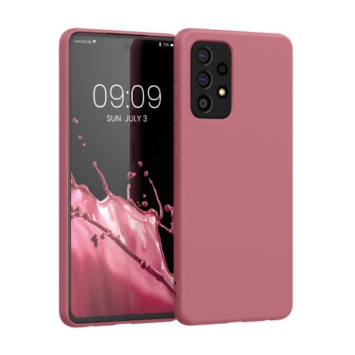 Pouzdro pro Samsung Galaxy A52 / Galaxy A52 5G / Galaxy A52s 5G, silikonové, růžové, 56680.167, kwmobile