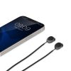 Sada 2 popruhů pro sluchátka Samsung Galaxy Buds 2, Kwmobile, fialová/černá, silikonová, 56697.108