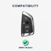 Pouzdro na klíče od auta pro BMW - 3 tlačítka - Smart Key, kwmobile, Plast, Multicolor, 56724.01