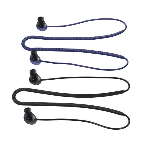 Sada 2 popruhů pro sluchátka Samsung Galaxy Buds Pro, Kwmobile, černá/modrá, silikonová, 56874.03