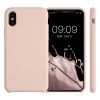 Pouzdro pro Apple iPhone X / iPhone XS, silikonové, růžové, 42495.225, kwmobile