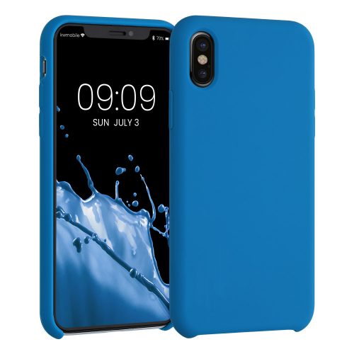 Pouzdro pro Apple iPhone X / iPhone XS, silikonové, modré, 42495.228, kwmobile