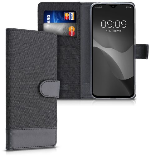 Pouzdro pro Xiaomi Redmi 9C, Textile, Black, 54457.73, kwmobile