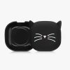 Pouzdro na sluchátka Samsung Galaxy Buds 2/Galaxy Buds Live, Kwmobile, Black/White, Silicone, 57055.01