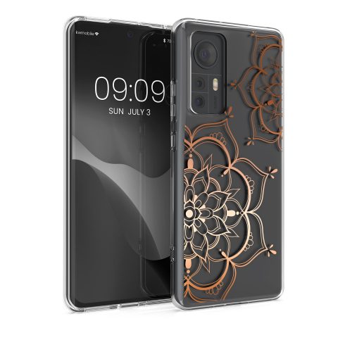 Kryt Kwmobile pro Xiaomi 12/12X, silikonový, průhledný/růžový, 57097.02