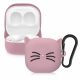 Pouzdro na sluchátka Samsung Galaxy Buds 2/Galaxy Buds Live, Kwmobile, Pink, Silicon, 57055.02