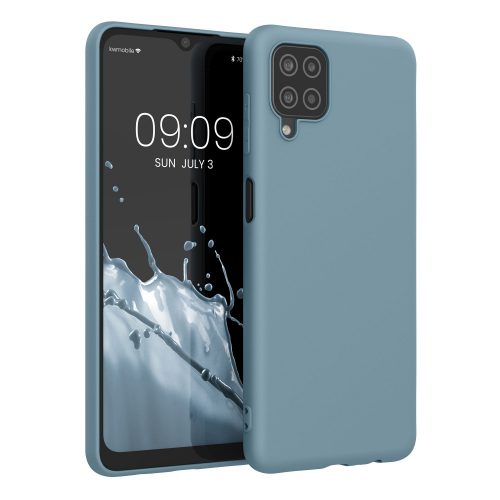 Pouzdro pro Samsung Galaxy A12, silikonové, modré, 54048.207, kwmobile