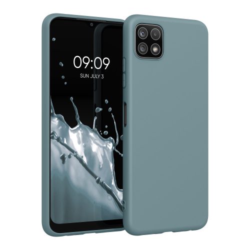 Pouzdro pro Samsung Galaxy A22 5G, silikonové, zelené, 55245.207, kwmobile