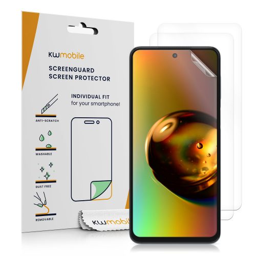 Sada 3 ks ochranných fólií Kwmobile pro Xiaomi Redmi Note 9S/Redmi Note 9 Pro/Redmi Note 9 Pro Max, Face, Polymer, 57234.1