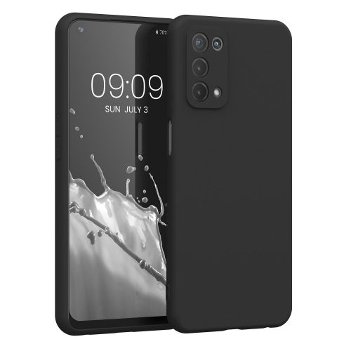 Pouzdro Kwmobile pro OPPO A74 5G/A54 5G, silikonové, černé, 57256.47