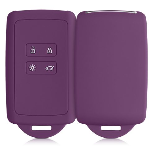 Pouzdro na klíče od auta pro Renault 4 Buttons - Smart Key, Kwmobile, Purple, Silicon, 48035.197