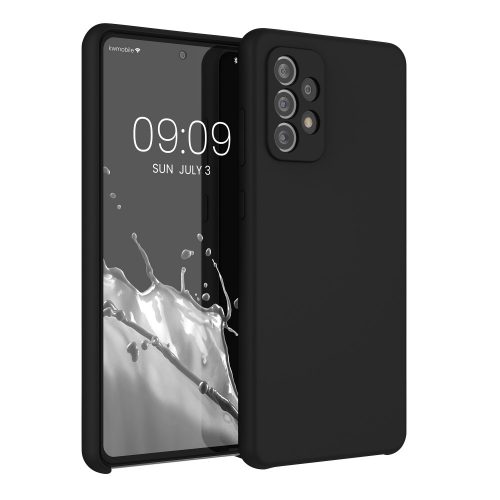 Pouzdro Kwmobile pro Samsung Galaxy A72, silikonové, černé, 54359.01