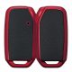 Kryt na klíče od auta pro Kia 3 Buttons - Smart Key, Kwmobile, Black/Red, Silikon, 54032.02