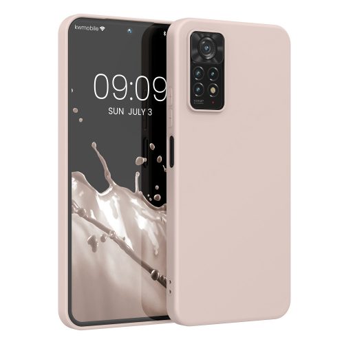 Kryt Kwmobile pro Xiaomi Redmi Note 11 Pro/Redmi Note 11 Pro 5G, Silicon, Cream, 57369.225