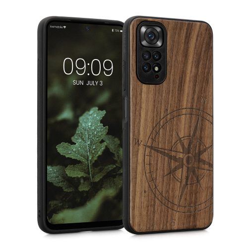 Kryt Kwmobile pro Xiaomi Redmi Note 11/Redmi Note 11s, dřevo, hnědý, 57386.01