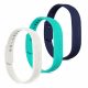 Sada 3 popruhů pro Fitbit Flex 2, Kwmobile, Multicolor, Silikon, 39614.205