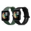 Sada 2 řemínků pro Xiaomi Mi Watch Lite/Redmi Watch, Kwmobile, Black/Green, Silicone, 54778.03