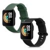 Sada 2 řemínků pro Xiaomi Mi Watch Lite/Redmi Watch, Kwmobile, Black/Green, Silicone, 54778.03