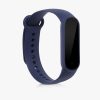 Sada 2 popruhů pro Xiaomi Mi Smart Band 6/Mi Band 6/Mi Band 5, Kwmobile, černá/modrá, silikon, 57428.02