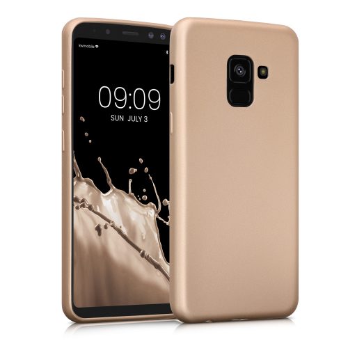 Kryt Kwmobile pro Samsung Galaxy A8 (2018), silikonový, zlatý, 45634.66