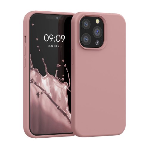 Kryt Kwmobile pro Apple iPhone 13 Pro, silikonový, růžový, 55880.193