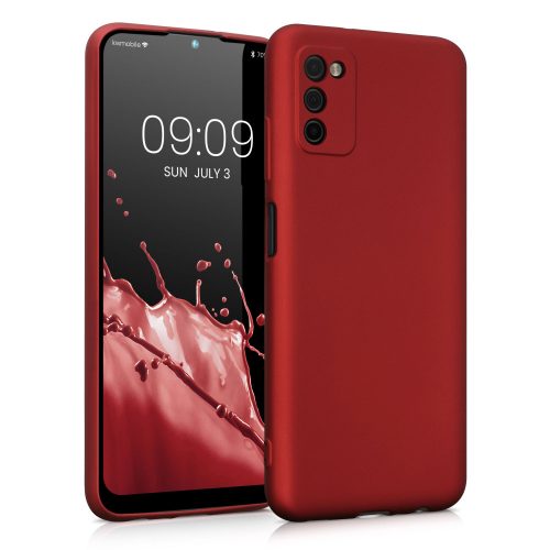 Pouzdro Kwmobile pro Samsung Galaxy A03s, silikonové, červené, 56518.36