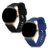 Sada 2 řemínků pro Huawei Watch GT 3 Pro (43mm)/Watch GT 3 (42mm), Kwmobile, Black/Blue, Silicone, 57109.02