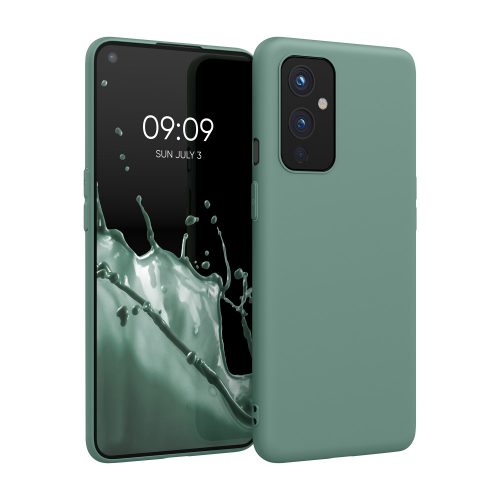 Pouzdro Kwmobile pro OnePlus 9, silikonové, zelené, 55726.166