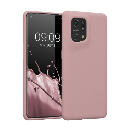 Pouzdro Kwmobile pro OPPO Find X5, Silicon, Pink, 57629.193