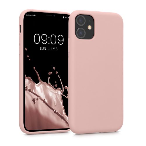 Kryt Kwmobile pro Apple iPhone 11, silikonový, růžový, 50791.237