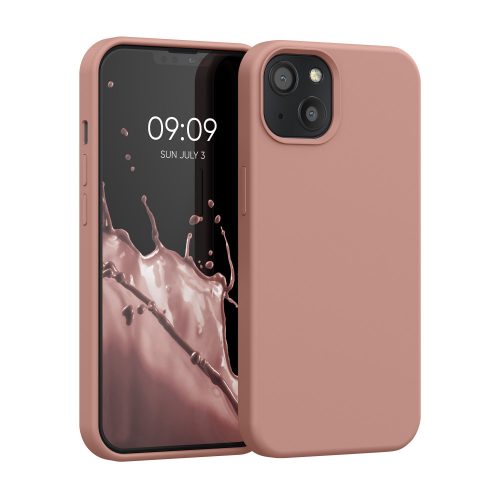 Kryt Kwmobile pro Apple iPhone 13, silikonový, růžový, 55878.237