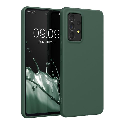 Pouzdro Kwmobile pro Samsung Galaxy A53 5G, silikonové, zelené, 57808.169