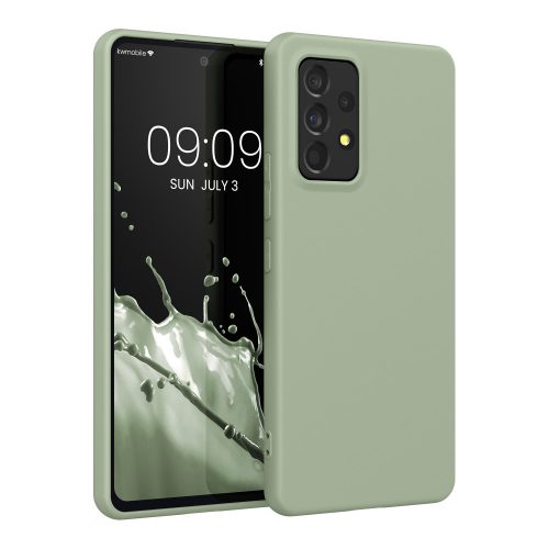 Pouzdro Kwmobile pro Samsung Galaxy A53 5G, silikonové, zelené, 57808.172