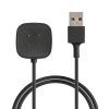 USB nabíjecí kabel pro Fitbit Versa 3/Sense, Kwmobile, černý, plastový, 57781.01