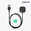 USB nabíjecí kabel pro Fitbit Versa 3/Sense, Kwmobile, černý, plastový, 57781.01