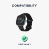 USB nabíjecí kabel pro Fitbit Versa 3/Sense, Kwmobile, černý, plastový, 57781.01