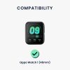 Sada 2 řemínků pro Oppo Watch 1 (46mm), Kwmobile, Black/Blue, Silicone, 57787.01