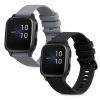 Sada 2 řemínků pro Garmin Venu Sq/Venu Sq Music, Kwmobile, Black/Grey, Silikon, 57776.01