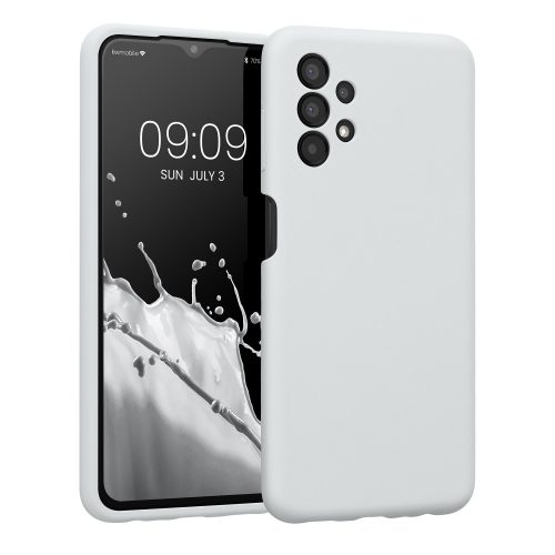 Pouzdro Kwmobile pro Samsung Galaxy A13, silikonové, bílé, 57832.48