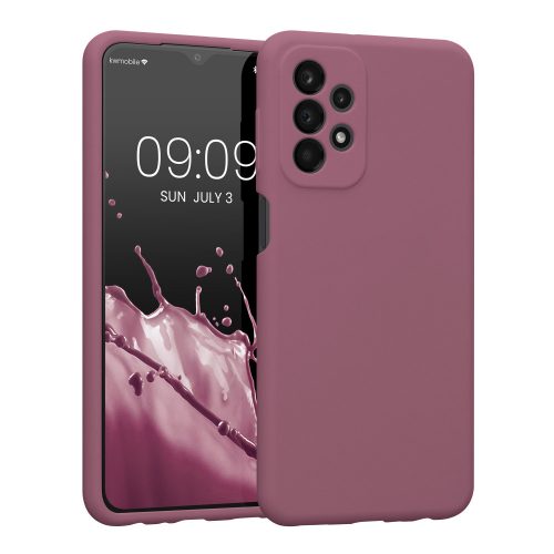 Pouzdro Kwmobile pro Samsung Galaxy A23, silikonové, fialové, 57829.167