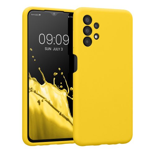 Pouzdro Kwmobile pro Samsung Galaxy A13, silikonové, žluté, 57832.165