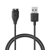 USB nabíjecí kabel pro Garmin Venu 2 Plus/Fenix 7/Vivomove Sport, Kwmobile, černý, plastový, 57777.01