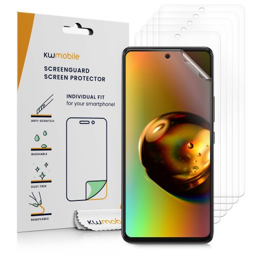 Sada 6 ks ochranných fólií Kwmobile pro Samsung Galaxy A53 5G, přední, Polymer, 57885.1