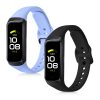 Sada 2 popruhů pro Samsung Galaxy Fit, Kwmobile, modrá/černá, silikonová, 50233.23